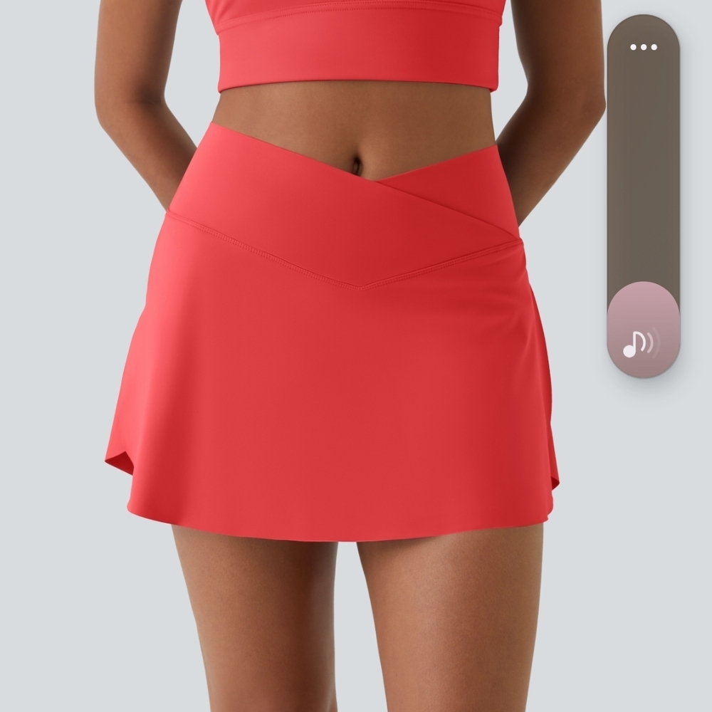 Halara V-Waist Coral Active Mini Skirt